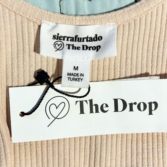 THE DROP Sierrafurtado Rose Dust Fitted Sleeveless Button Down Mini Dress NWT- M - Picture 10 of 13